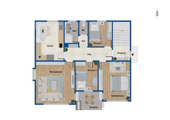 Grundriss - Erdgeschoss