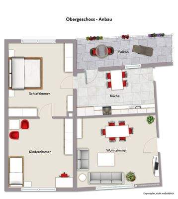 Obergeschoss - Anbau