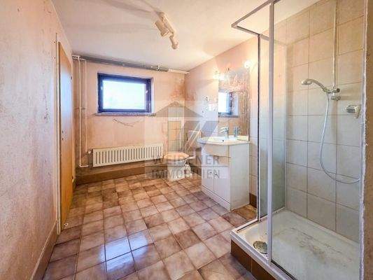 Gäste WC/Dusche im Souterrain