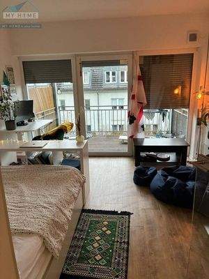 Wohnraum eingerichtet