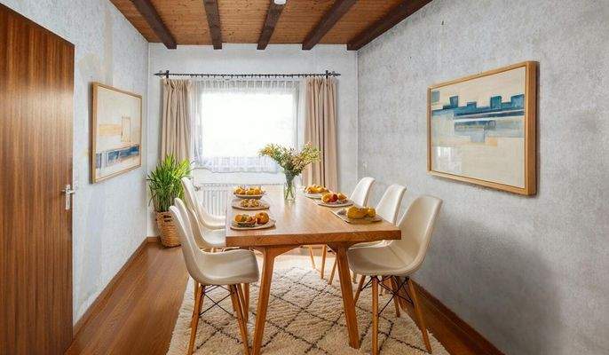 Esszimmer EG KI-visualisiert