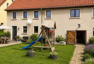 Haus Gartenansicht - virtually staged