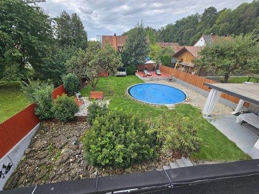 Garten, Außentreppe zum Keller