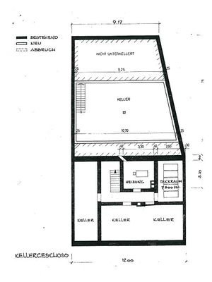 Grundriss UG / Lagerfläche