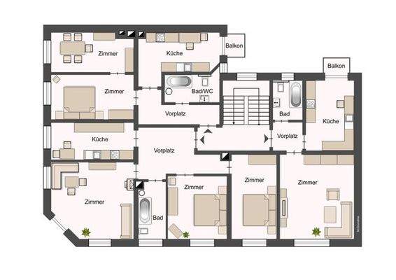 Grundriss 3. und 4.OG