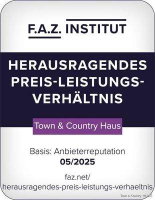 FAZ-Siegel_Herausragendes PLV_2025_Town & Country Haus