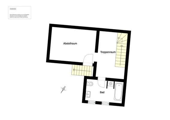 Remise floor plan of basement shed