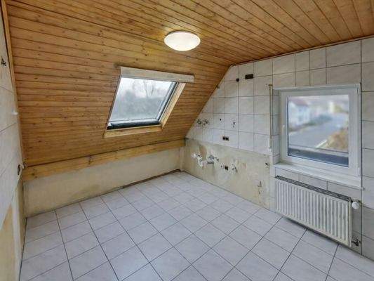 Küche im Dachgeschoss