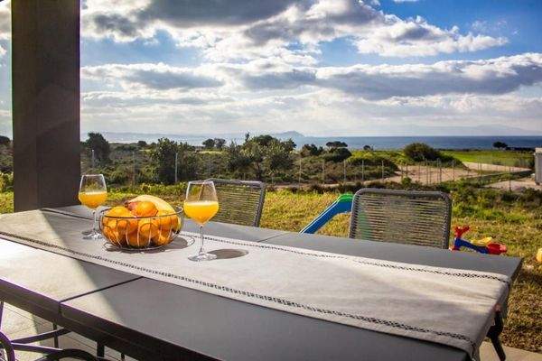 Kreta, Agios Onoufrios: Neu erbaute Villa mit perfektem Meerblick zu verkaufen