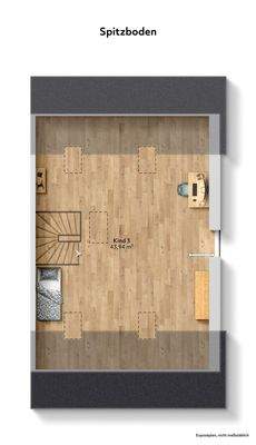 Grundris Spitzboden