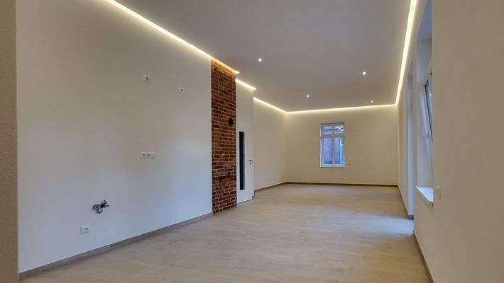 Moderner Wohnraum mit LEDs