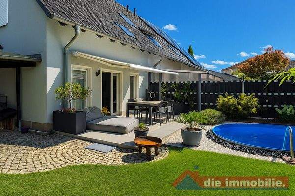 Impessionen aus dem Sommer: Sonnenterrasse zum Entspannen