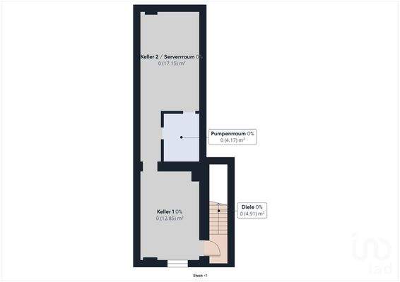 Grundriss 1. UG (Keller)