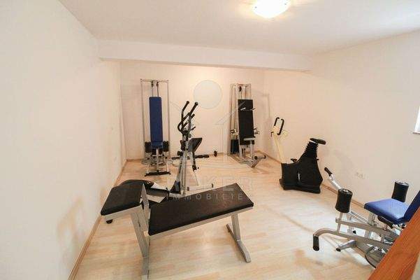 Der hauseigene Fitnessbereich