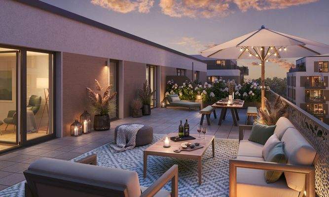 Dachterrasse Visualisierung