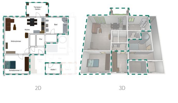 Wohnung Hinterhaus EG