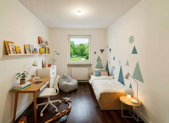 Kinderzimmer (Zum Schutz des Mieters visualisiert)