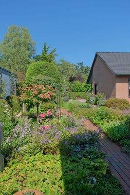 Blick in den gestalteten Garten