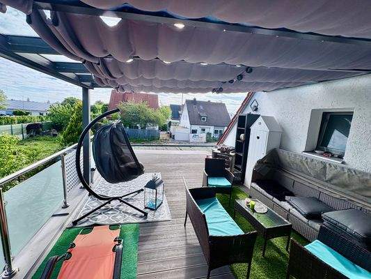Gemütliche Dachterrasse