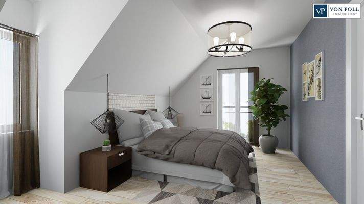 Ansicht Schlafzimmer