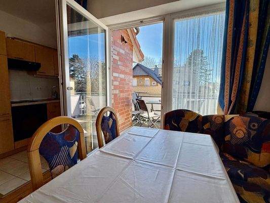 Essbereich am Balkon