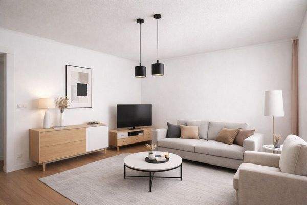 Ki-generiert Wohnzimmer Erdgeschoss