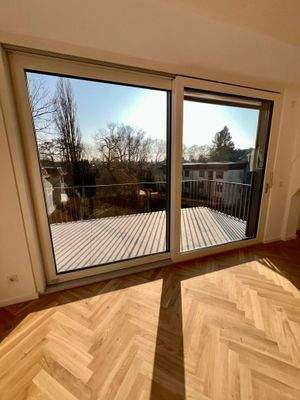 Blick vom Wohnzimmer