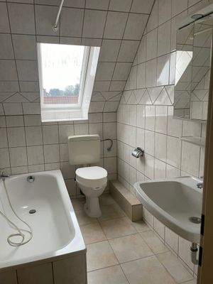 Badezimmer im Dachgeschoss