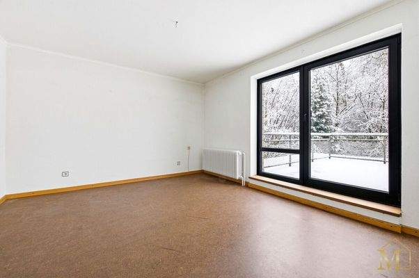 Schlafzimmer mit angrenzender Dachterrasse WE 2