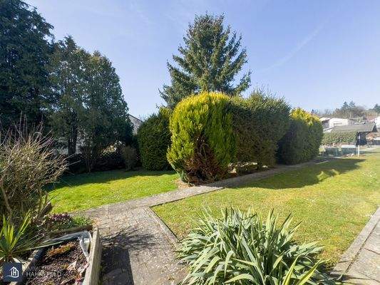 Teilansicht des Gartens