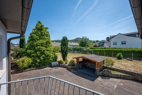 Blick vom Balkon