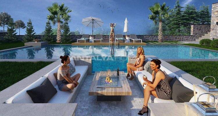 Sea View Villas Close to Sea in Bodrum Gumusluk