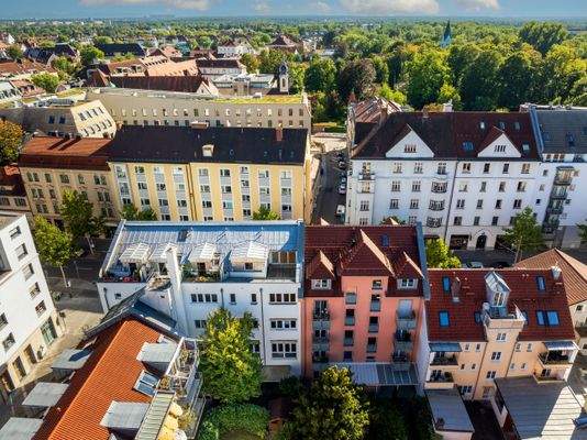 Blick nach Süden zum Stadtpark