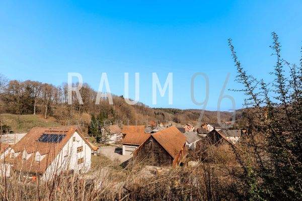 Aussicht vom Grundstück 