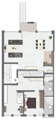 Grundriss Obergeschoss Haus 57