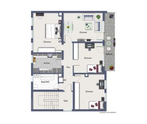 Grundriss 1. und 2. OG