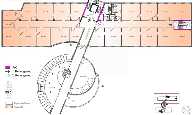 Grundriss 1.OG Bauteil B - 902