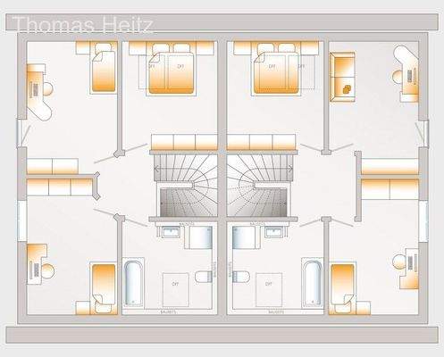 Grundriss Dachgeschoss variabel