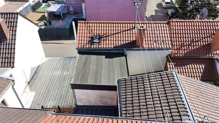 Rückansicht von oben