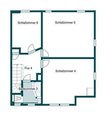 Grundriss Skizze 2. OG