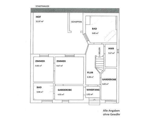 Grundriss Erdgeschoss