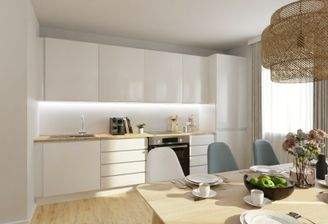 Visualisierung der Küche der Eigentumswohnung