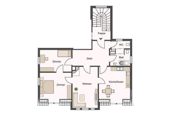 Grundriss - Wohnung 3 - 2.OG