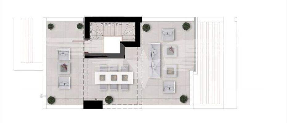 Grundriss Dachterrasse