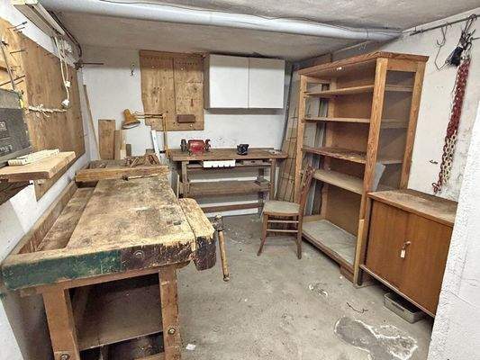 Werksatt hinter der Garage