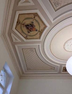 historische Decke Eckzimmer