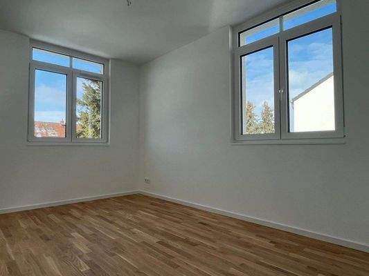 Lichtdurchflutete Räume im Obergeschoß