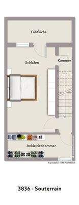 Grundriss Sourrain vis. 3836