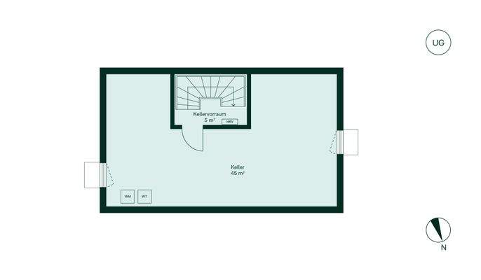 Geräumiges Untergeschoss