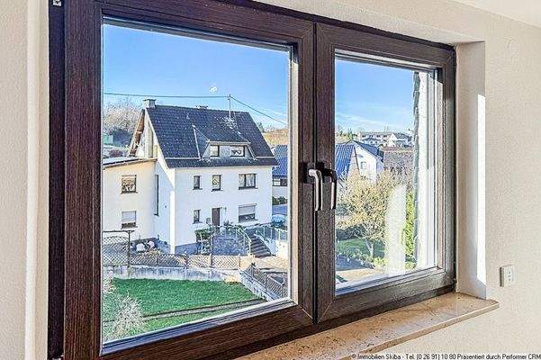 Blick aus dem Wohnzimmer